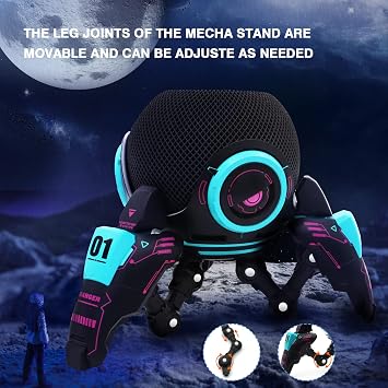 Echo Dot Stand Echo Dot Shell, Echo Dot Holder Table Stand Decorative Holder for Echo Dot 4/5th Generation - For Homepod Mini, Accessories, Portable Design, Bracket can be adjusted arbitrarily