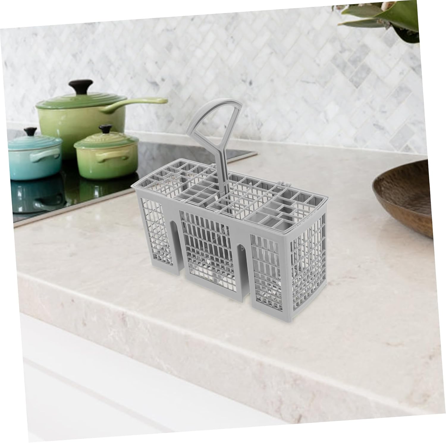 Space-saving Dishwasher Cutlery Basket Silverware Caddy Drain Chopstick Holder for