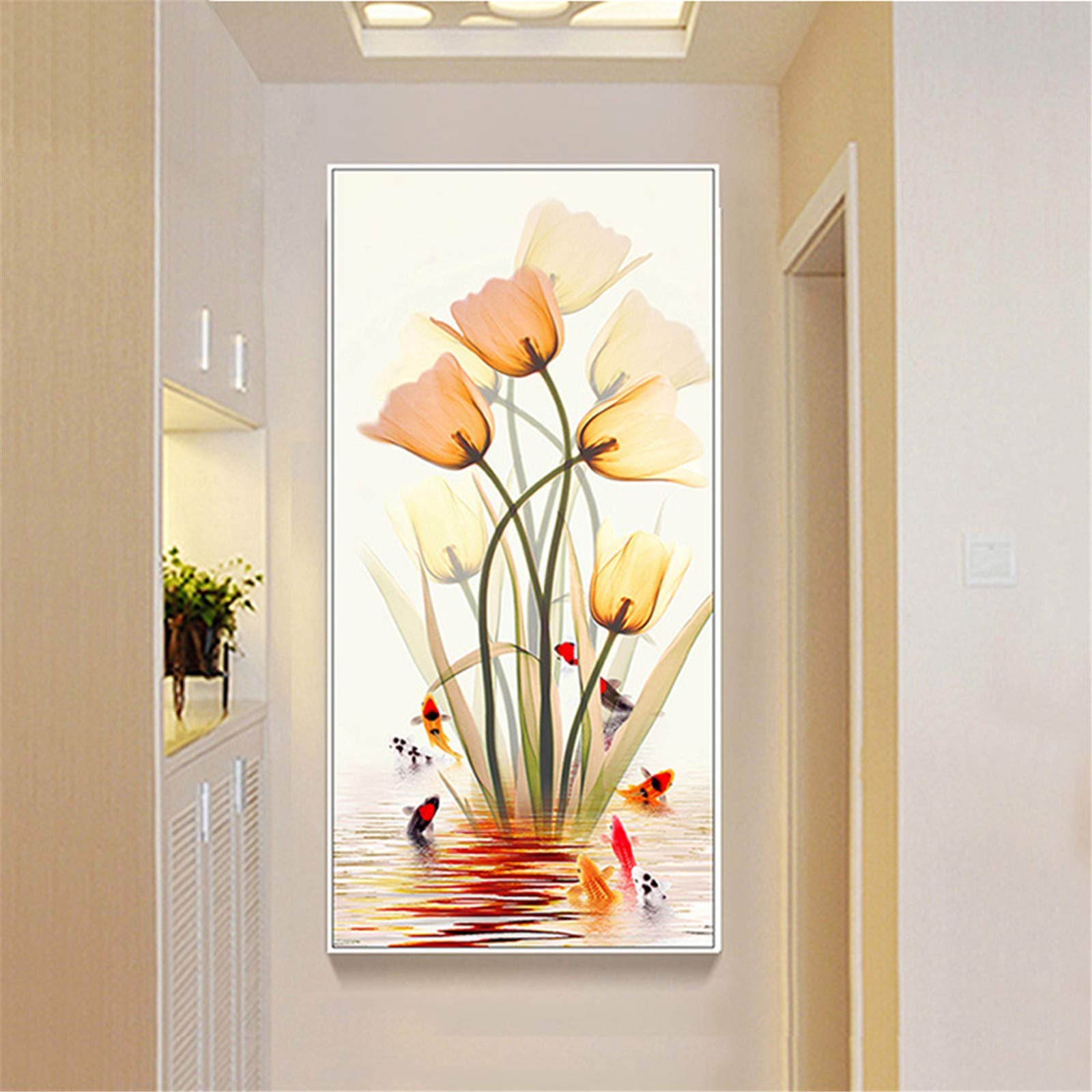 Diamond painting poisson lotus pour sublimer la décoration murale du salon