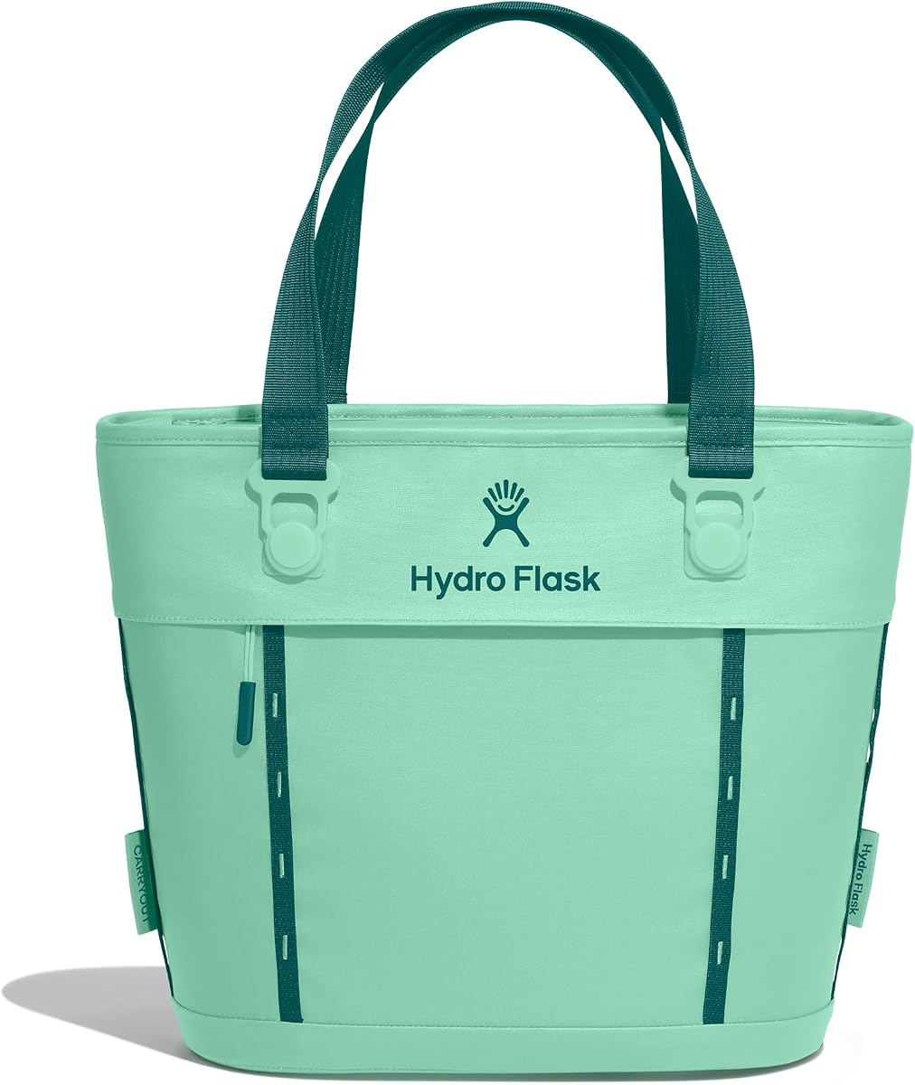Hydro Flask Carryout Tote - Insulated Tote Bag - 10 L Capacity in Mermaid Green