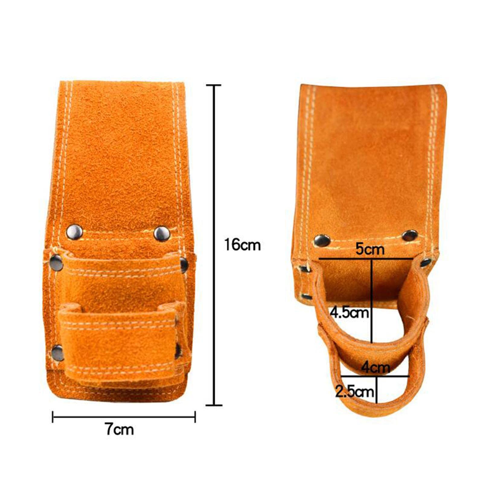 PU Leather Axe Belt Loop Organizer Kieszeń do Rzemiosła Stolarzy Stolarki Jeden otwór 16x7 cm
