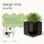 Veradek Bloc Series Planteur en plastique Cube - Grand planteur carré pour patio/jardin intérieur ou extérieur.Utiliser le tout-temps durable avec des trous de drainage.Décor moderne pour les plantes, arbres, fleurs
