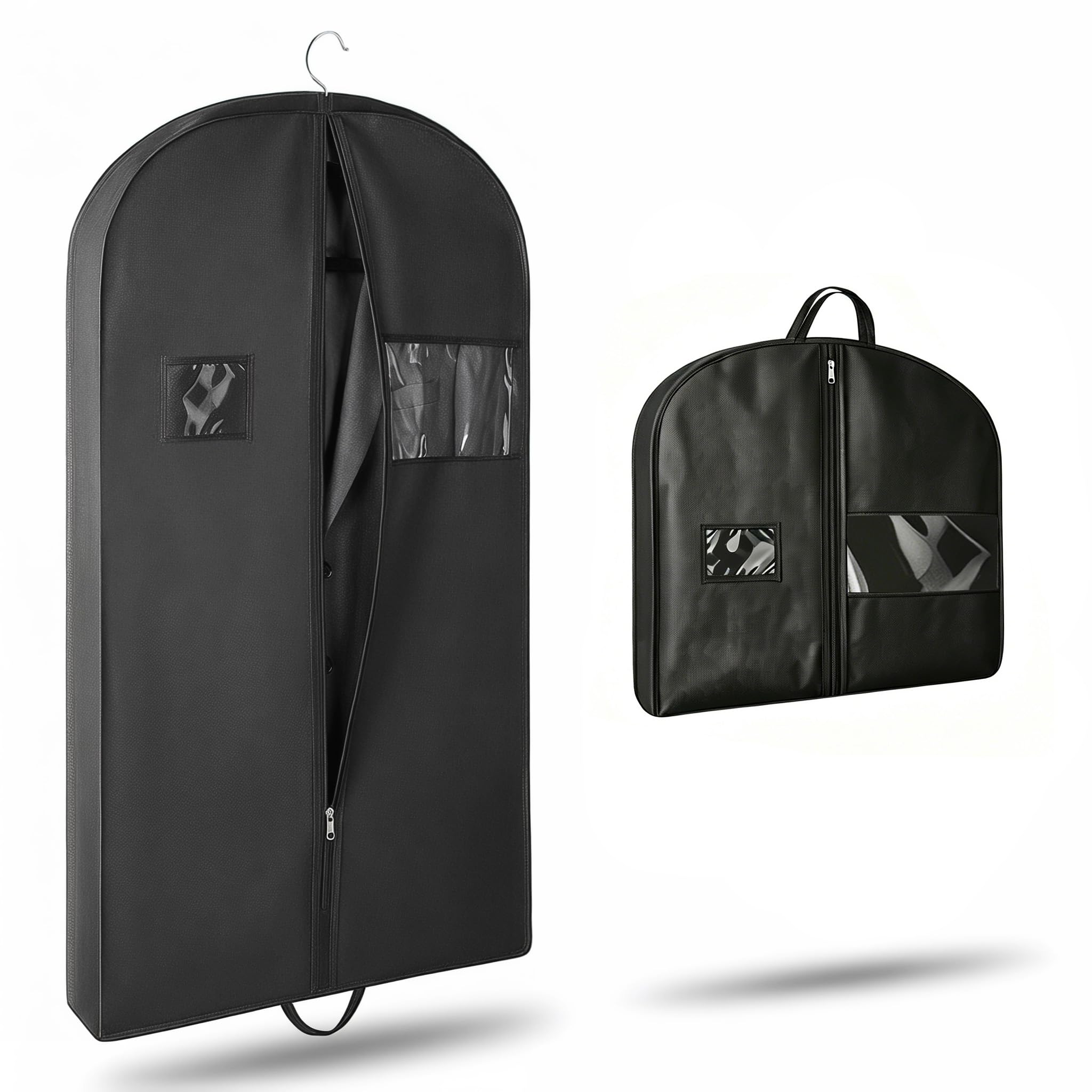 Kleidersack 110cm Kurz - Atmungsaktive Kleiderhülle für Anzug & Hemden - Faltbare Anzugtasche Herren für Reise & Aufbewahrung