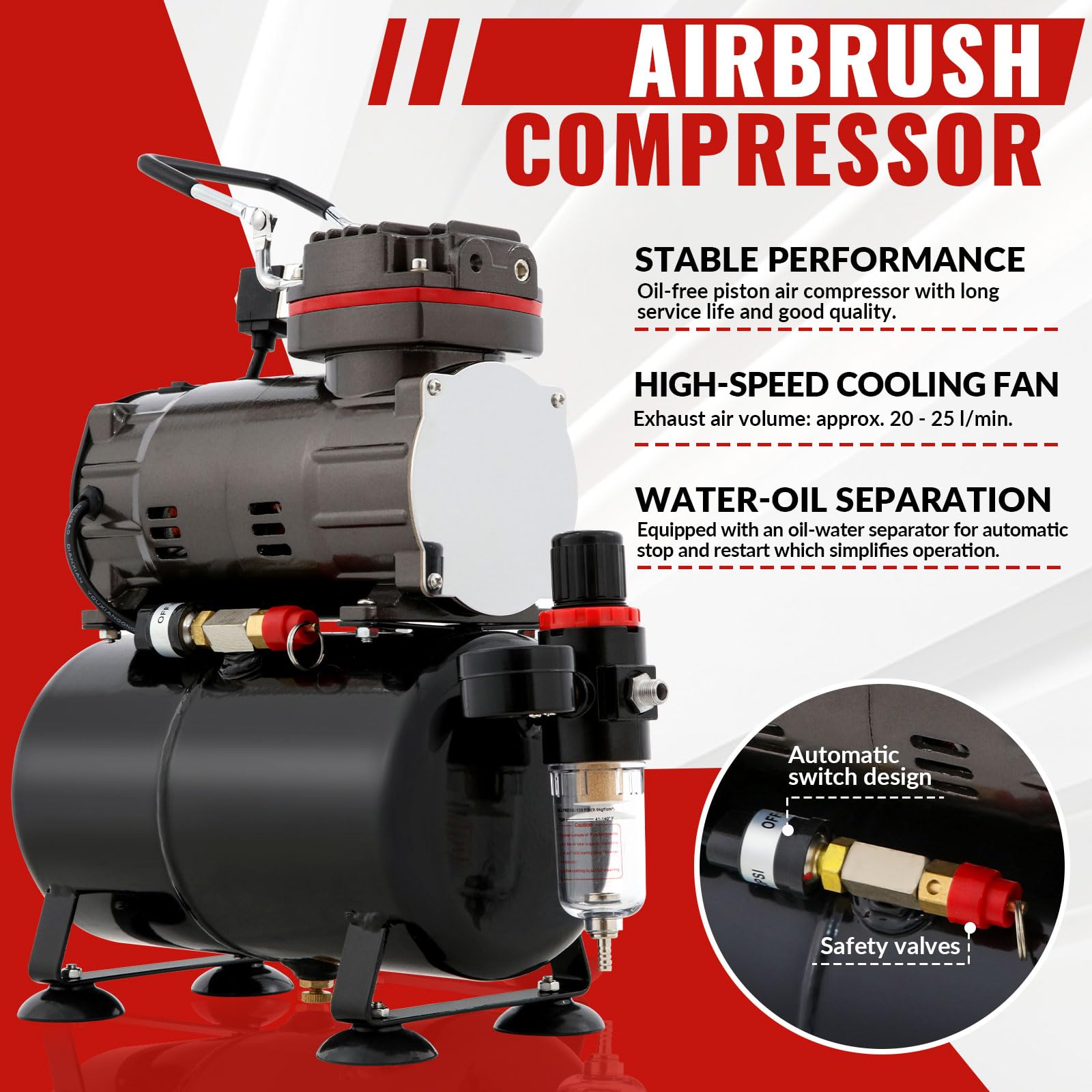 Kit aerografo set compressore con compressore, Professionale Compressore Aerografo aerografo accessori,Il Trucco e L'artigianato, Il Design Delle Unghie
