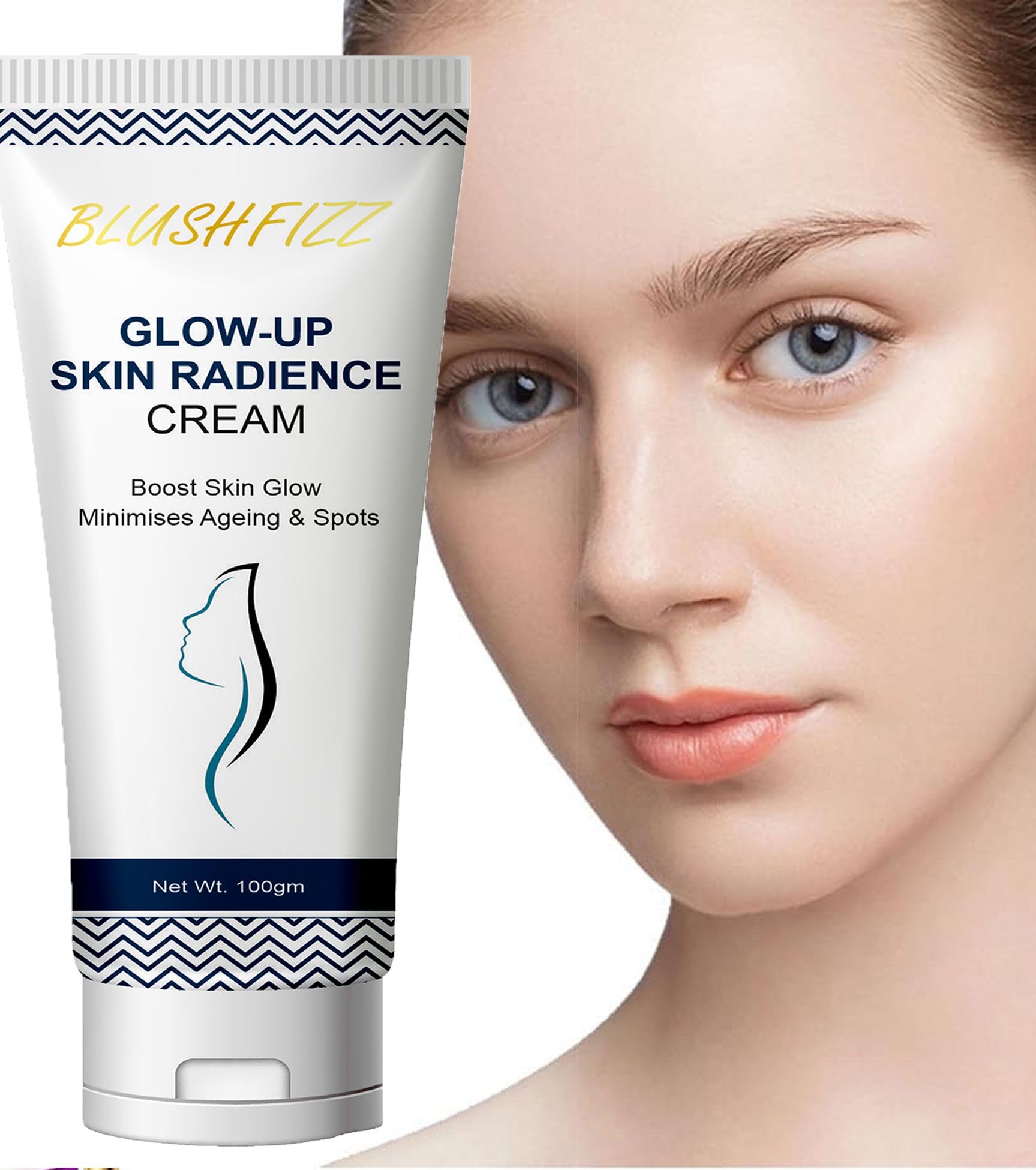フェイスクリーム GLOW UP RE:Z BLUE THE CREAM 50g BLuSH FIZZ Glow Up Face Cream with Instant Radiant Glow