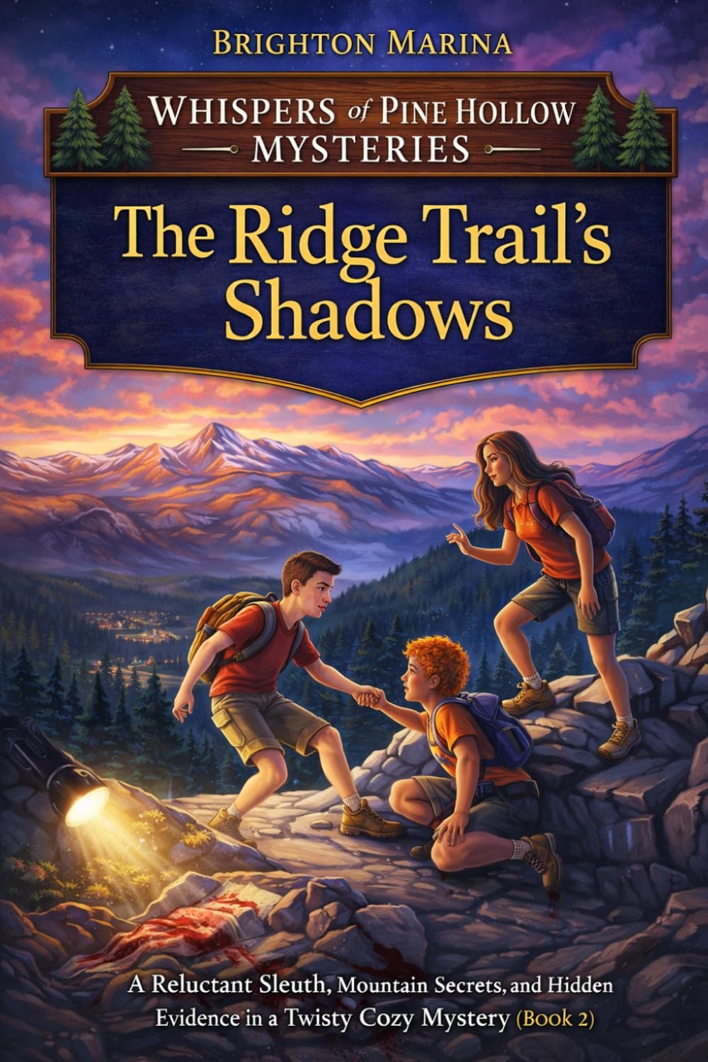 The Ridge Trail's Shadows: A Reluctant Sleuth, Mountain Secrets, and Hidden Evidence in a Twisty Cosy Mystery (Book 2) (Whispers of Pine Hollow Mysteries)