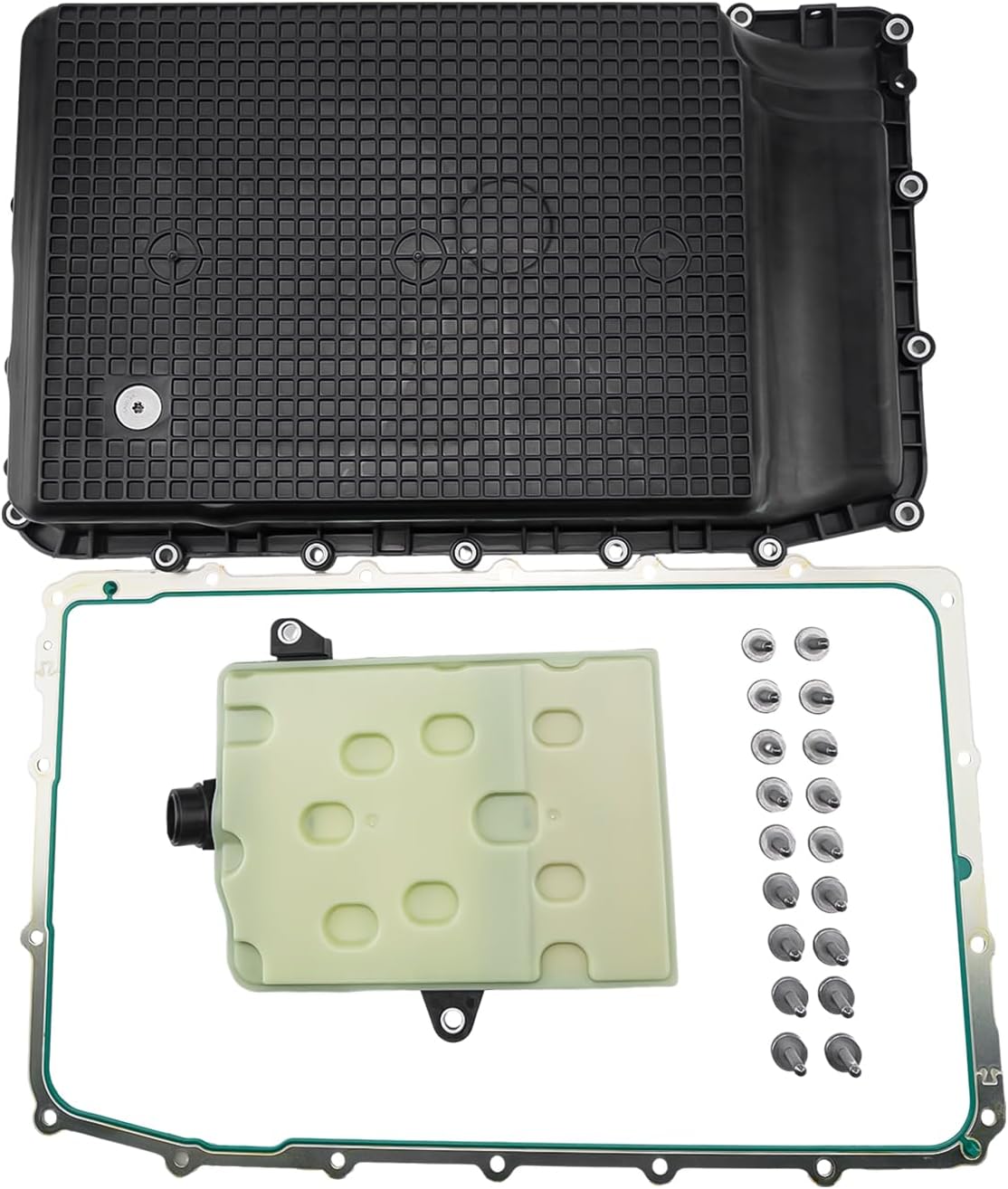 10R80 Transmission Oil Pan With Filter and Metal Gasket For Ford Mustang Expedition Explorer F150 Ranger Transit 150 250 350 and Lincoln Navigator Aviator,Replaces HL3Z7A194A HL3P7G186CA