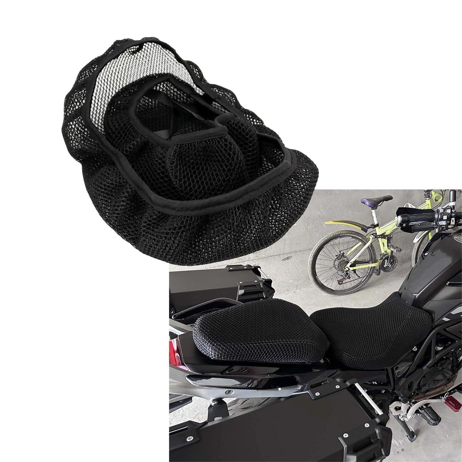 Funda de asiento Benelli TRK702X transpirable para moto trail 5