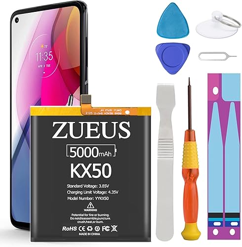Zurun - Batería de repuesto para iPhone 6S Plus A1634, A1687, A1699 (polímero de litio de alta capacidad, 2750 mAh) con kit de reparación de