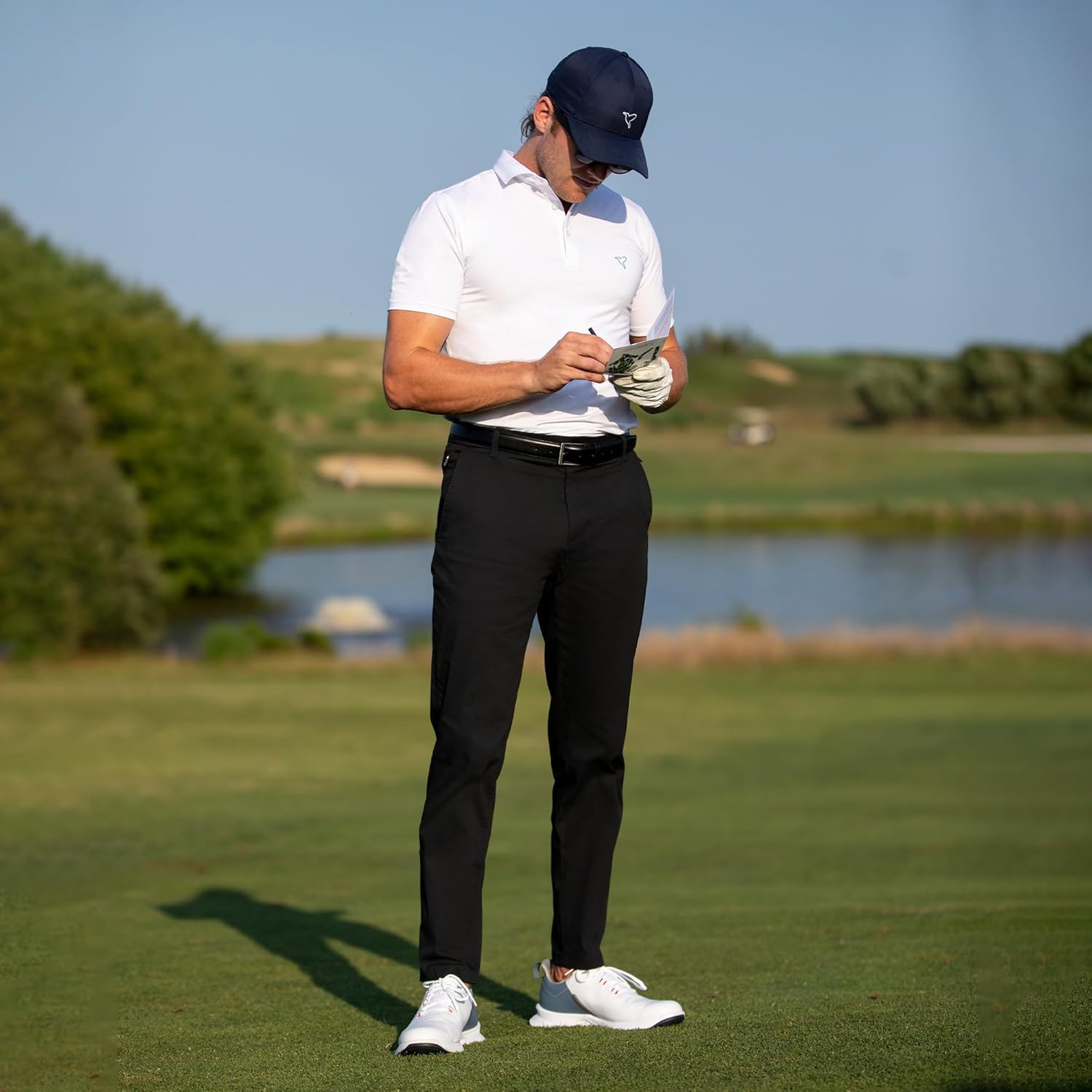 birddogs Men’s Stretch Khaki Pants – Slim Fit, Cooling Athletic Dress Pants with Zipper Pockets for Work, Golf & Travel - Image 3