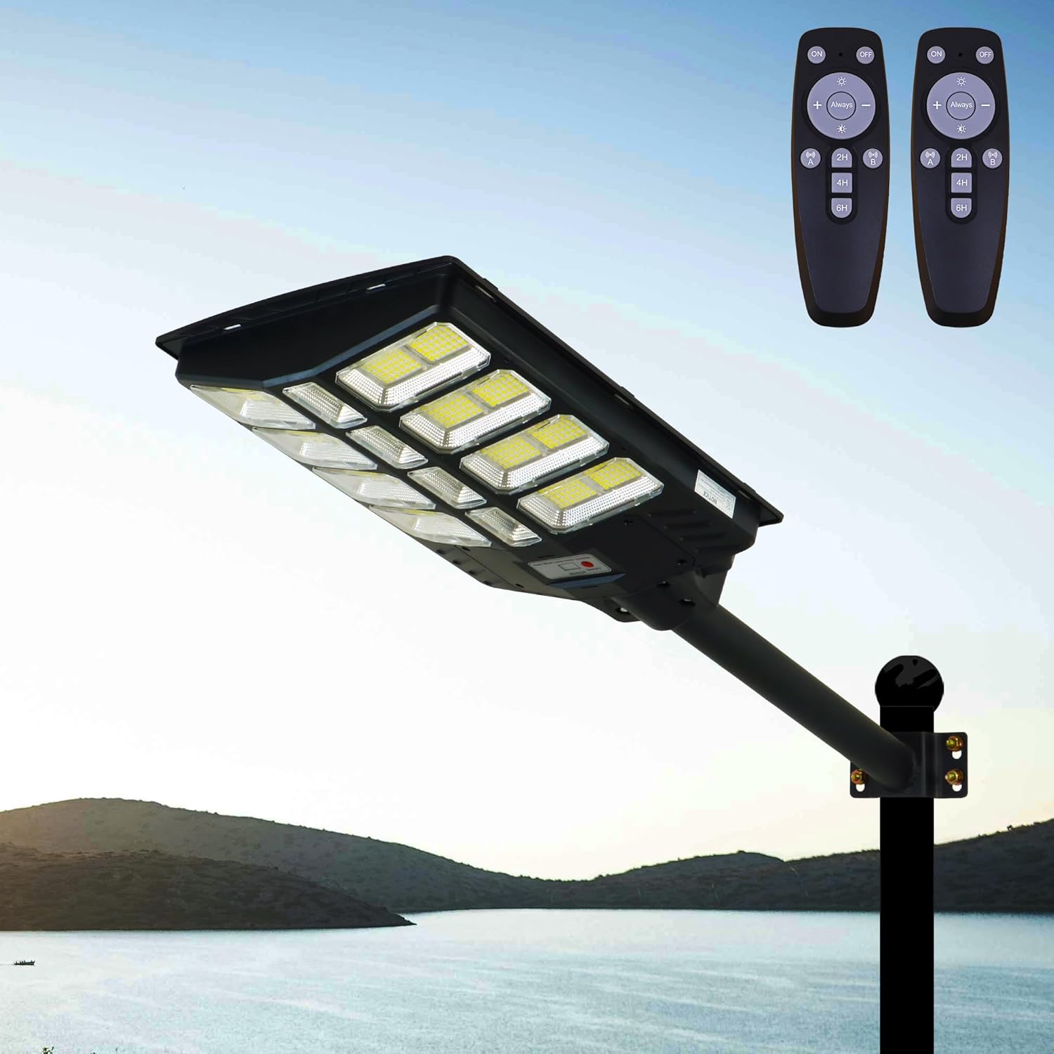 YQL Solar Street Light Outdoor Large - Commercial Heavy Duty Big Bright Waterproof high Powered 6000w