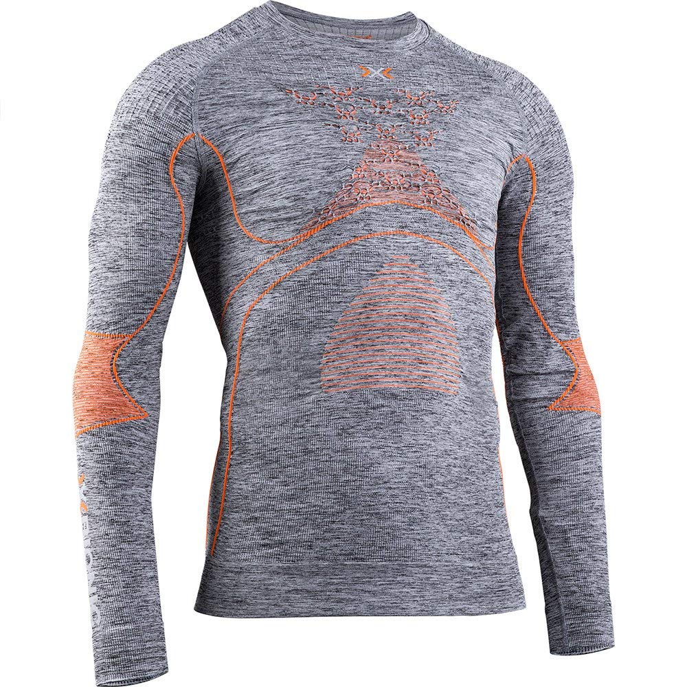 X-Bionic Energy Accumulator 4.0 Melange Shirt Round Neck Long Sleeves Men Capa De Base Camiseta Funcional Hombre