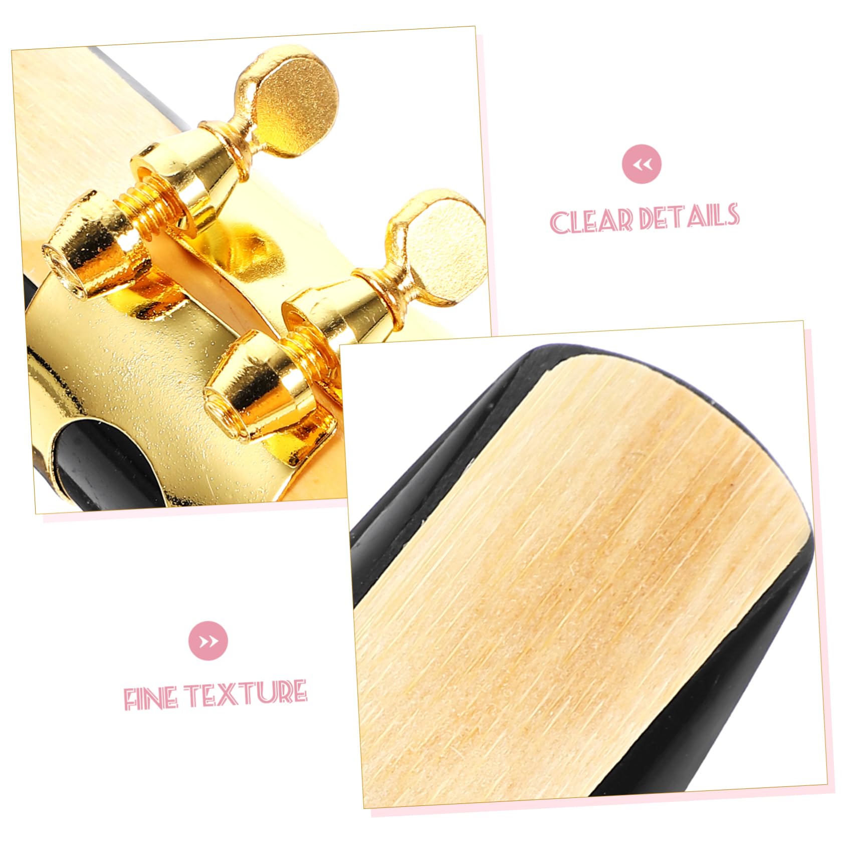Abaodam 3piezas Boquilla Para Saxofón Con Cojín De Dientes Accesorios De Saxofón Incluye Boquilla Tapa y Lengüeta Para Práctica y Conciertos