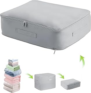 2025 Upgraded Ultra Space Saving Self Compression Organizer 3-Pack (XXL/XL/L) - Heavy Duty Double Layer Space Saver for Down Jackets, Duvets & Blankets, Waterproof Organizer for Travel/Dorm/Moving