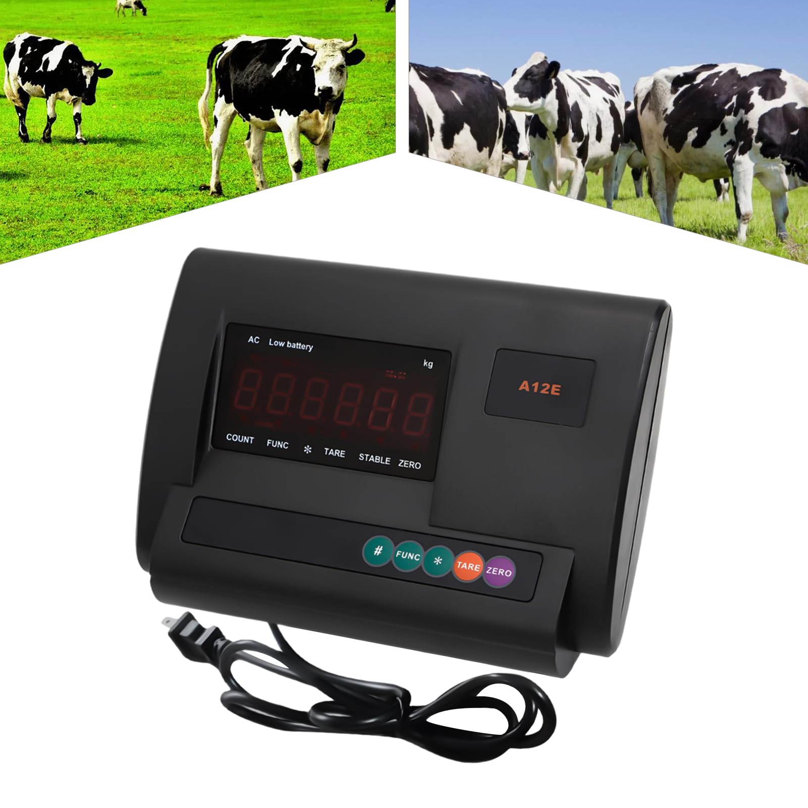 Digital Weight Indicator Livestock Scale, Heavy Duty Trailer Weight Scale, Industrial Scales for Warehouse and Animal Weighing, 4409Lbs Capacity