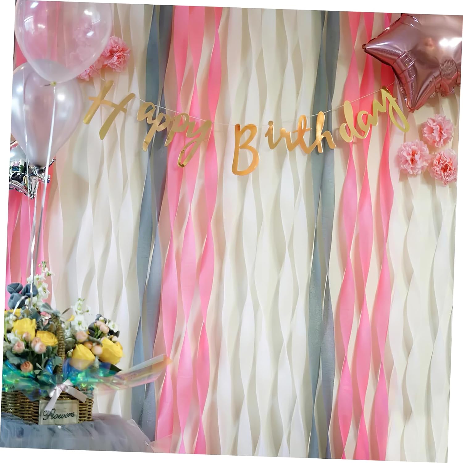 Cabilock 12rolls Crepe Paper Streamer Set of Decorative Party Supplies for Weddings Birthdays and Festivals Versatile and Easy to Use for Decorations