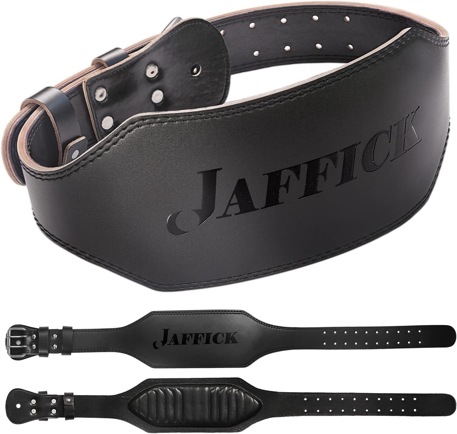 Genuine Leather Weight Lifting Belt for Men Gym Weight Belt Lumbar Back Support Powerlifting Weightlifting Heavy Duty Workout Training Strength Training Equipment