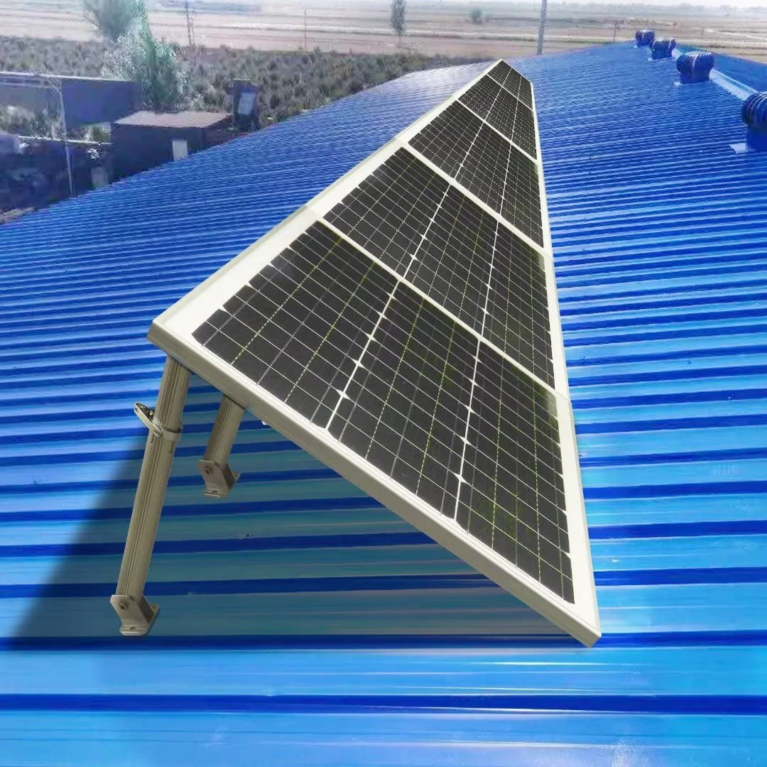 Support Panneau Solaire 2 Supports Panneaux Solaires Pliables YUANGANG - Acier Carbone - Extérieur Supports Solaires Pliables
