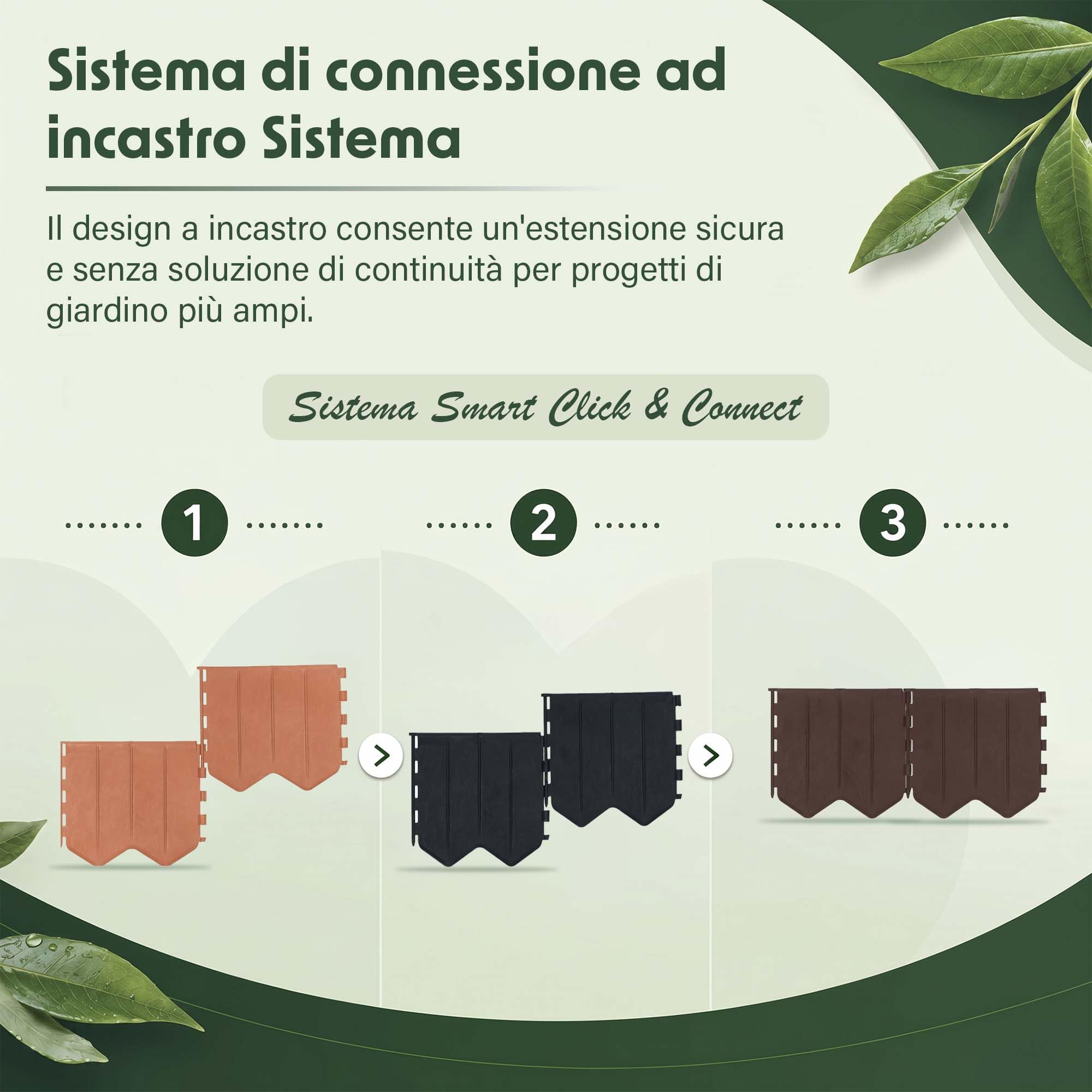 GARDENIX Bordo per prato, facile da installare, antracite, plastica, 5,15 m, bordatura per aiuole senza scavo, in plastica riciclata, flessibile e durevole, prodotto nell'Unione Europea