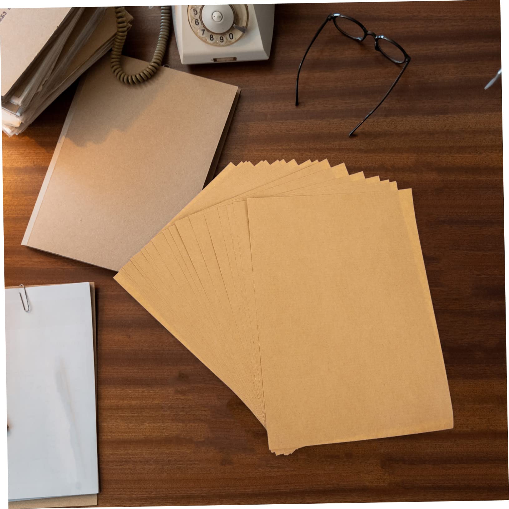 Uonlytech 100Fogli Carta Etichette Carta per Stampante Inchiostro Design e Facile Staccare Materiale Premium per Creazione Adesivi