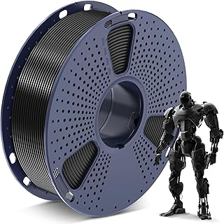 SUNLU PLA Filament 1.75mm, 3D Drucker Filament PLA Schwarz Maßgenauigkeit +/- 0,02mm, Einfach zu Verwenden, Anfängerfreundlich, Passend Für Sie Meisten FDM 3D Drucker, 1KG Spule Schwarz