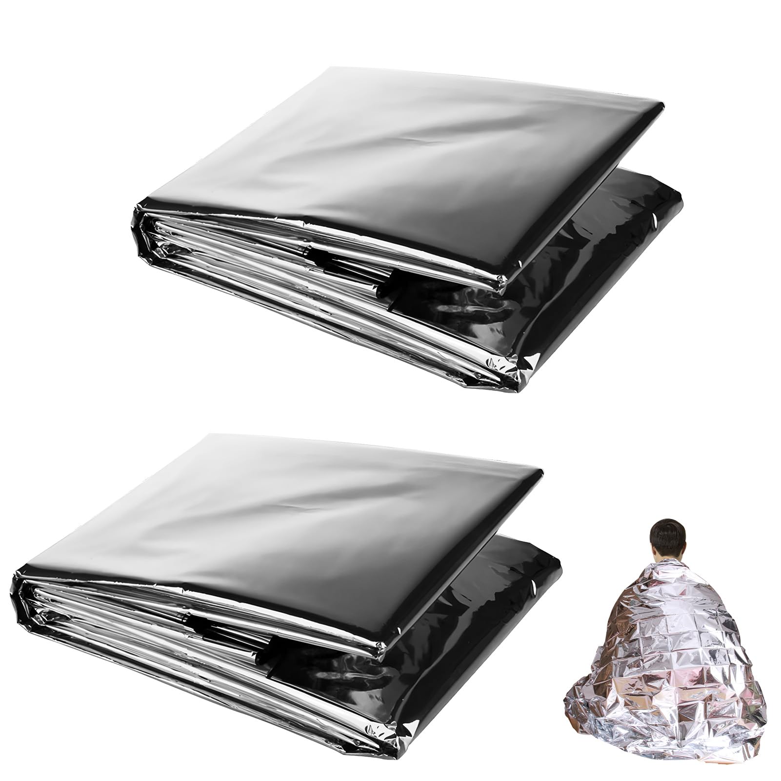 2 pellicole riflettenti per piante, 210 x 130 cm, argento riflettente, pellicola in PETP, resistente al calore, pellicola per serra, resistente ai raggi UV, per giardino, serra, luce