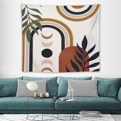 Miniatura 166 de Tapiz floral retro de los años 60 y 70, diseño hippie de primavera Groovy Flower Power Flower Boho para colgar en la pared, arte neutro para Hippie