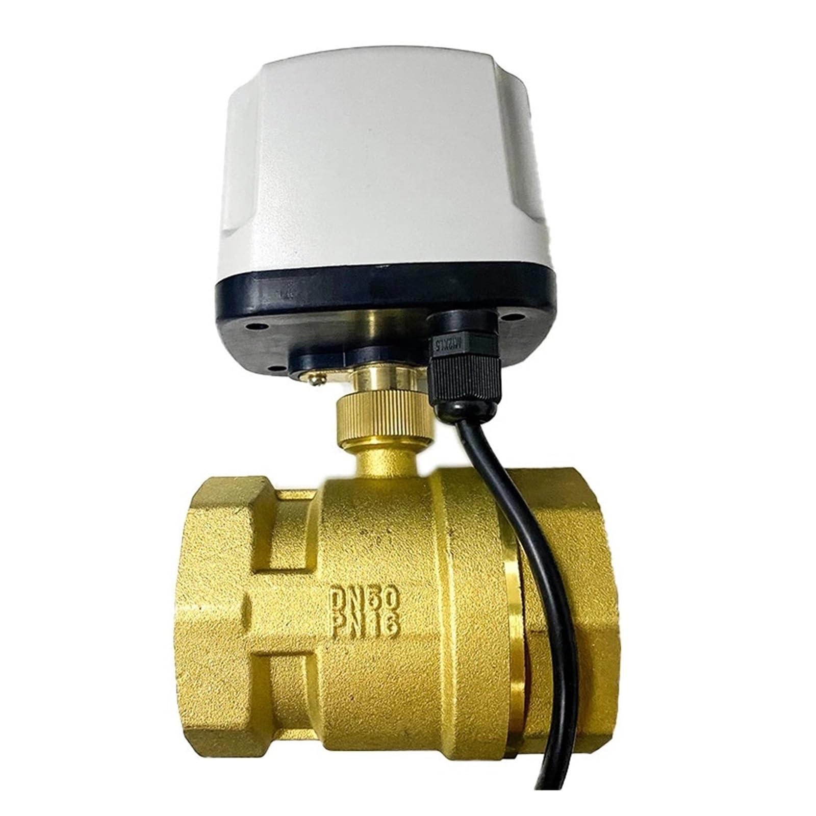 Válvula de bola eléctrica Válvula de bola motorizada impermeable IP65 de 2 ", 220V, 12V, 24V, 3 cables, 2 controles, Motor eléctrico de latón de gran torsión, 1 ud.(220VAC)