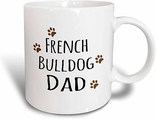 Miniatura 4 de 3dRose French Bulldog Dog Dad - Taza de cerámica de 11 onzas