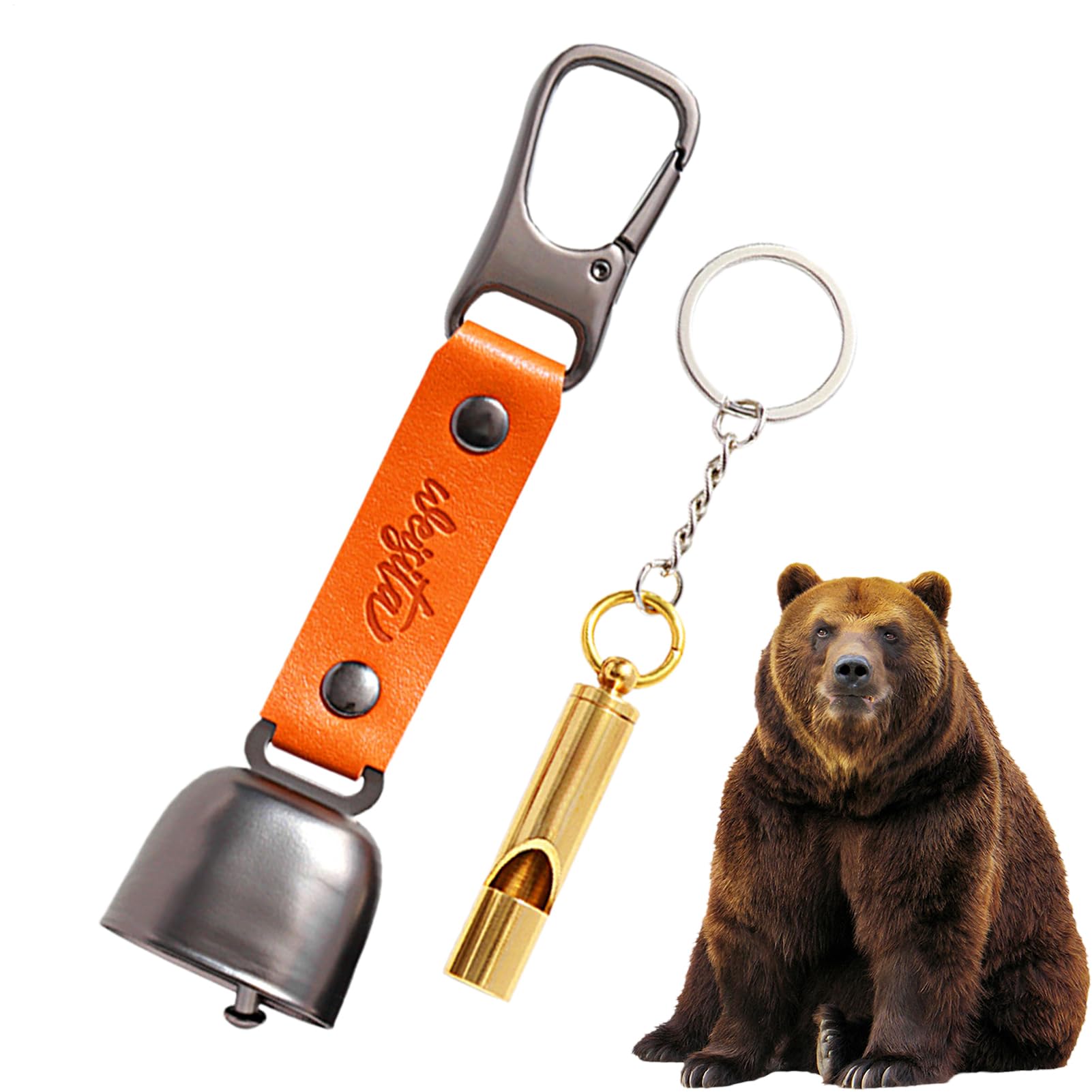 Bärenglocke für draußen – Kuhglocke aus Eisen mit magnetischem Schalldämpfer, Vintage-Glocke für Haustiere und Wanderer | Ideal für Camping, Wandern, Radfahren, Angeln, Outdoor-Sicherheit, Gartendekor