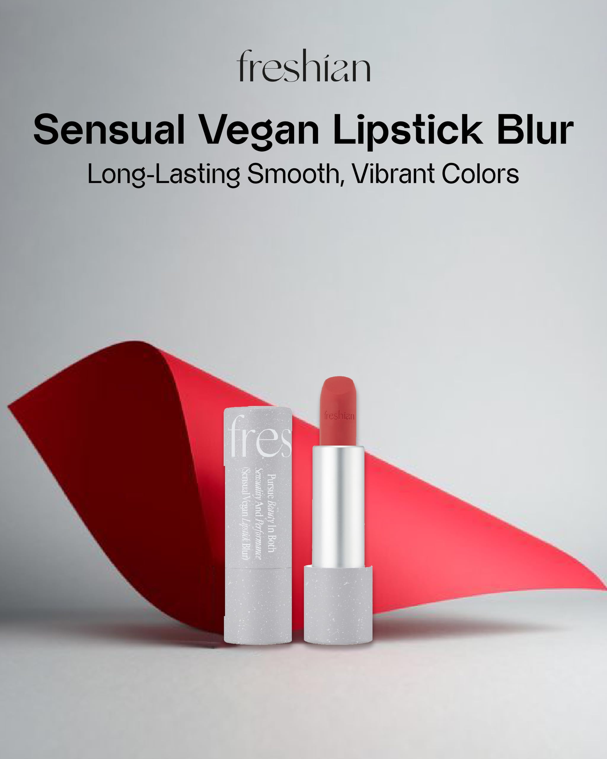 Freshian Sensual Blur Vegan Lipstick (07 Touch, 9.07 g): fórmula de larga duración, lápiz labial mate claro, maquillaje coreano, manteca de karité, vegano. 07 Touch, 1 pieza (1 unidad)