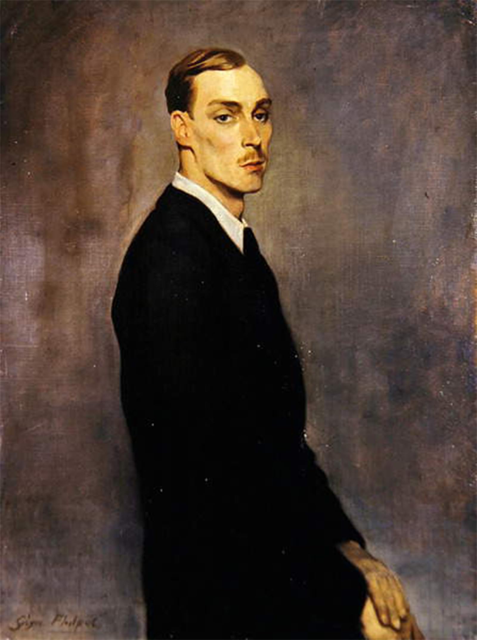 ARTXLXXBN Famous Art Print Poster Vintage Wall Art Portrait of Vivian Forbes by Glyn Warren Philpot Canvas Art Poster for Home Decor 60x90cm