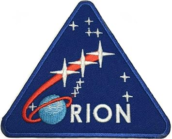 NASA Orion Patch 3.75 Inch Embroidered Iron-on or Sew-on Badge Astronaut Space Suit Program Emblem Crest Souvenir DIY Gift Patches