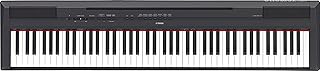 Yamaha P115 88-Key Weighted Action Digital Piano with Sustain Pedal, Black