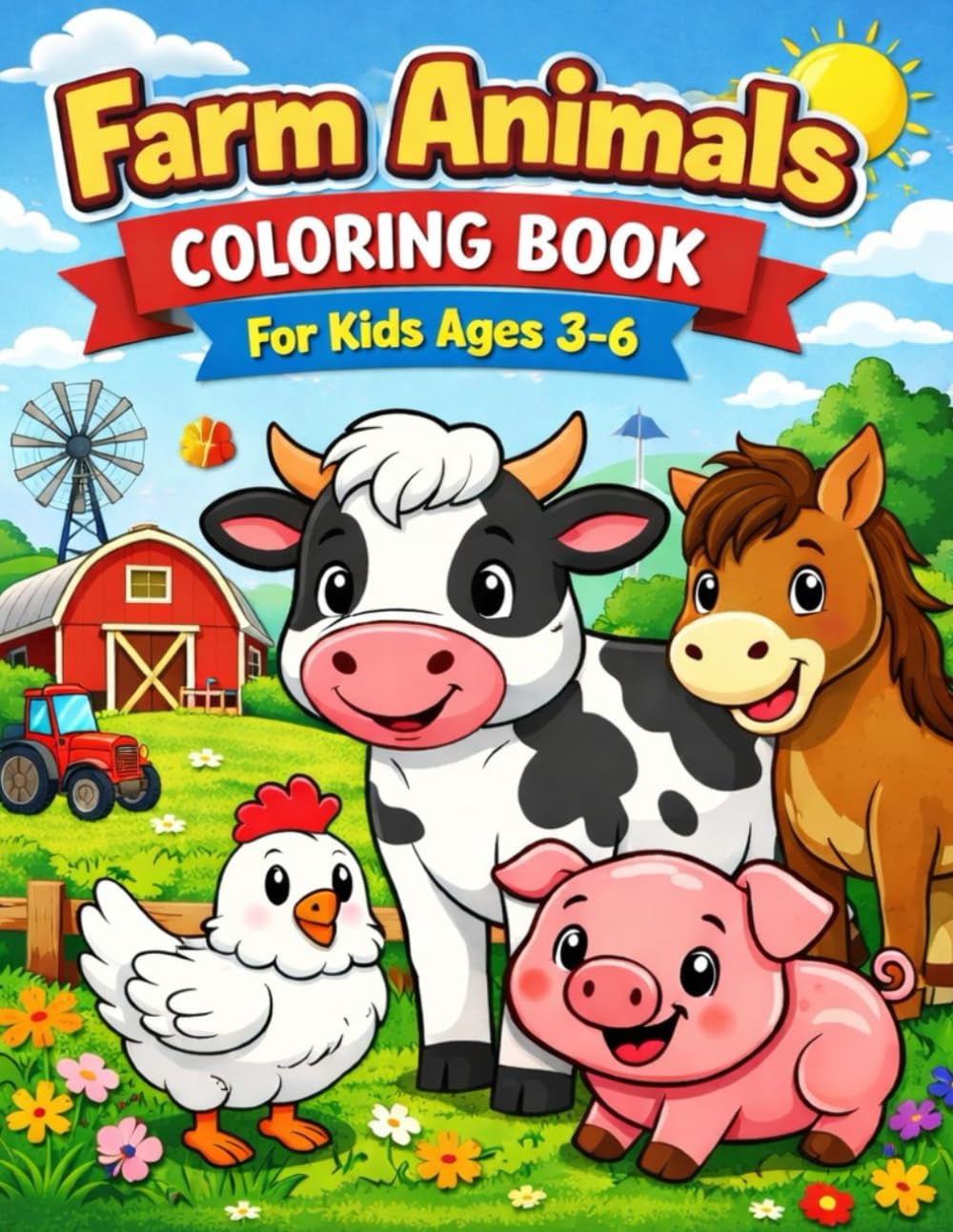 My First Farm Animals Coloring Book