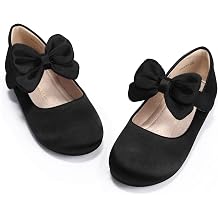 PANDANINJIA Toddler Dress Shoes Flower Girls Ballet Flats