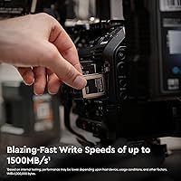 Vista 3 de SanDisk 320GB PRO-Cinema CFexpress Tipo B - Hasta 1700MB/s de velocidad de lectura, captura de video 8K, tarjeta CFexpress tipo B - SDCFEC-320G-GN4NN