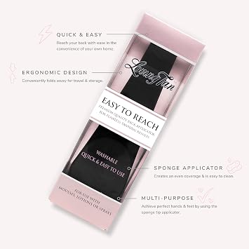 Loving Tan Easy to Reach Back Applicator for Self Tanner - Washable & Durable Design for Streak-Free Even Finish, Self Tanning Tool for Back & Hard to Reach Areas - 1 ct.