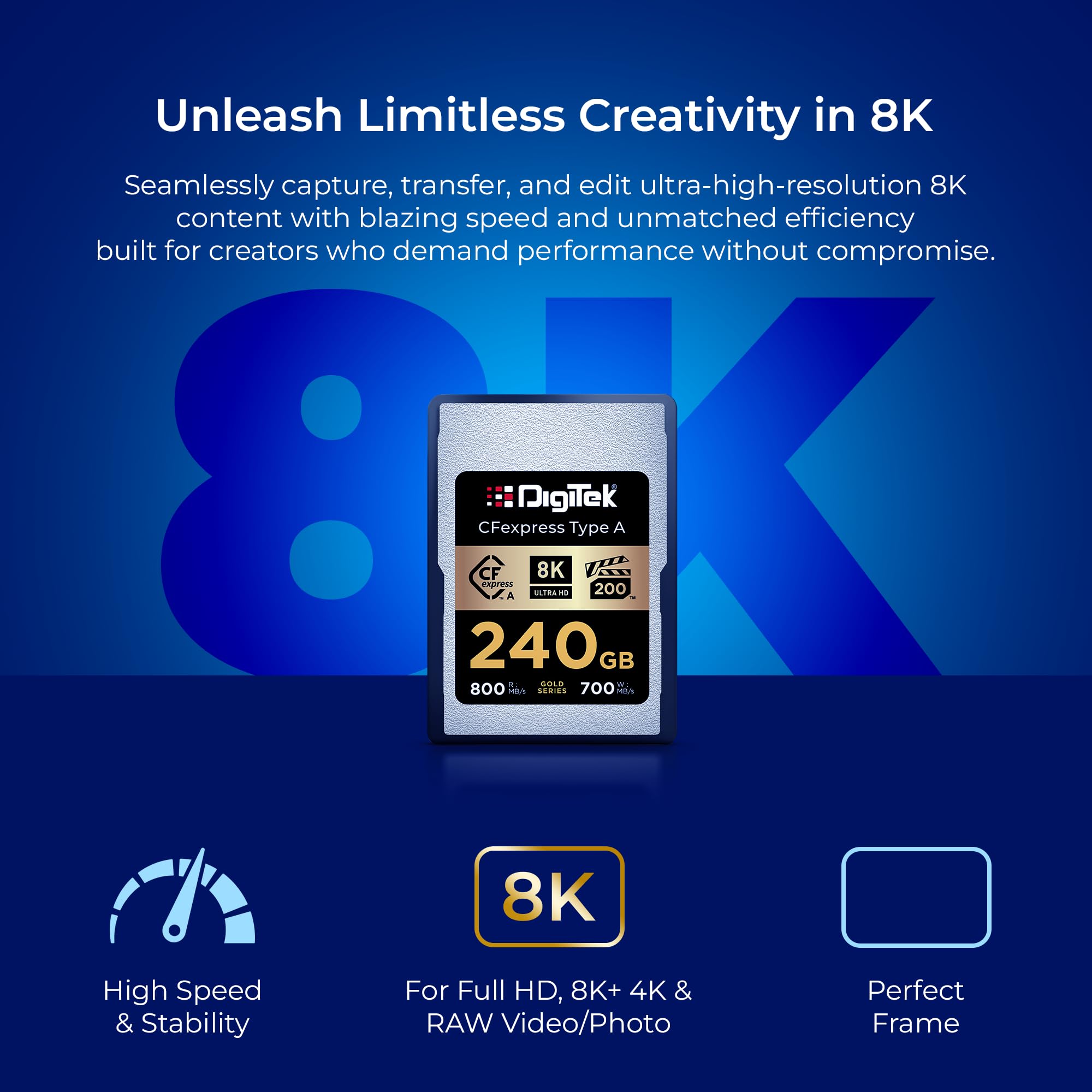 Digitek 240GB CFexpress Card - 8K Video & Photo -4
