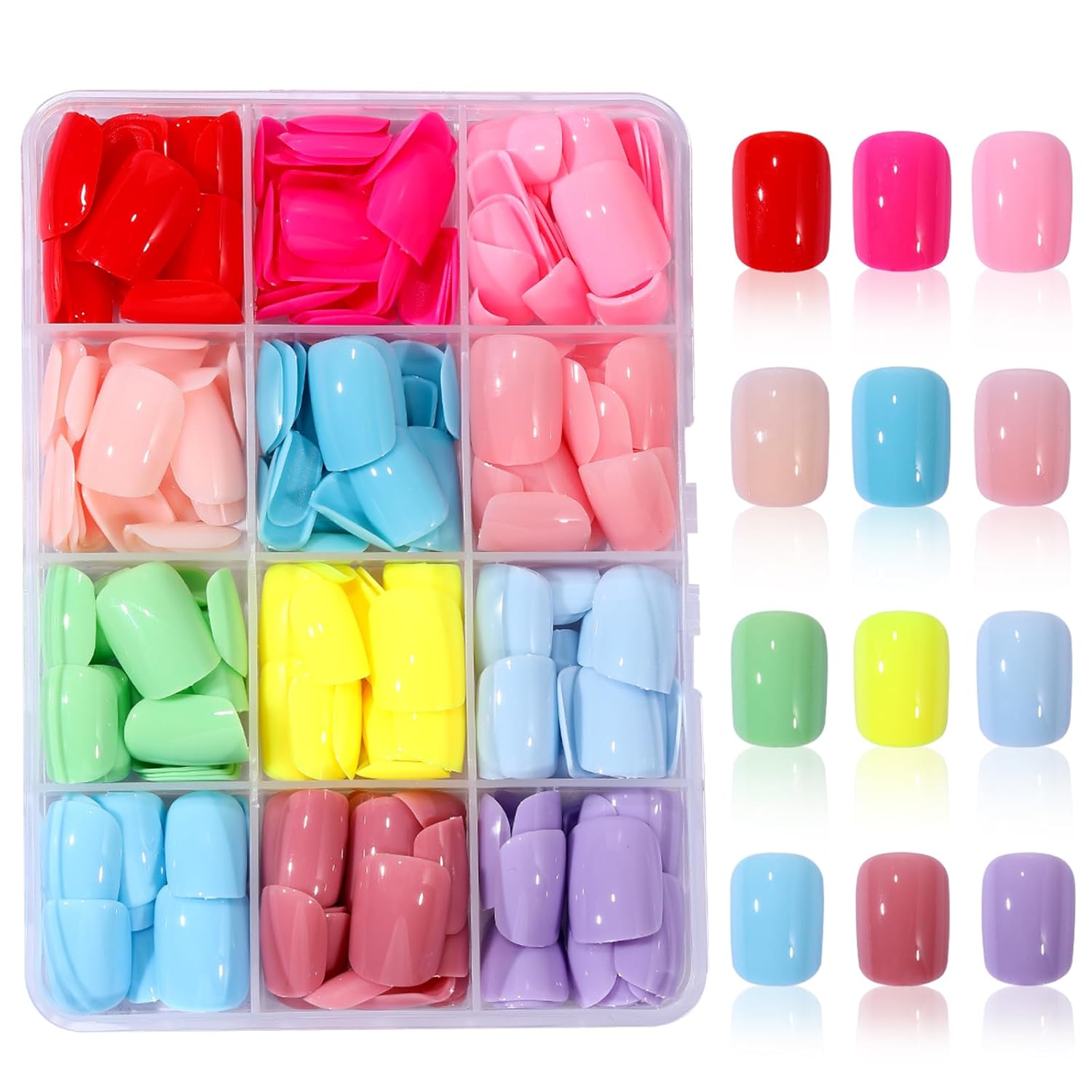 Jellyqueen Press On Nails Set - Reusable Glossy Designs