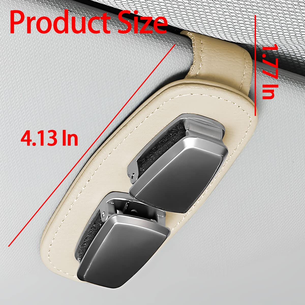 BELOMI Sunglasses Holders for Car Sun Visor, Magnetic Double-Ends Eyeglasses Holder, Glasses Hanger Mounted with Ticket Card Clip, Auto Interior Accessories Universal for SUV Pickup Truck