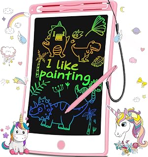 Toys for 3-6 Years Old Girls Boys, LOCVMIKY LCD Writing Tablet 8.5 Inch Doodle Board, Electronic Drawing Tablet Drawing Pads, Educational Birthday Gift for 3 4 5 6 7 8 Years Old Kids Toddler (Pink)