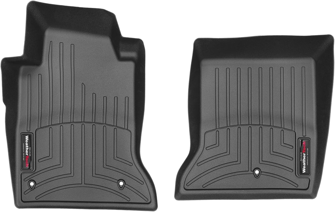 WeatherTech Custom Fit FloorLiners for Chevrolet Corvette - 1st Row (449361), Black