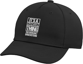 It's A Hanson Thing You Wouldn't Understand Surname Name Adjustable Baseball Hat