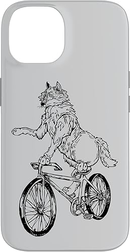 Miniatura 4 de iPhone 15 Pro SEEMBO Wolf Ciclismo Bicicletas Ciclismo Ciclismo Ciclismo Equitación Fun Bike Case