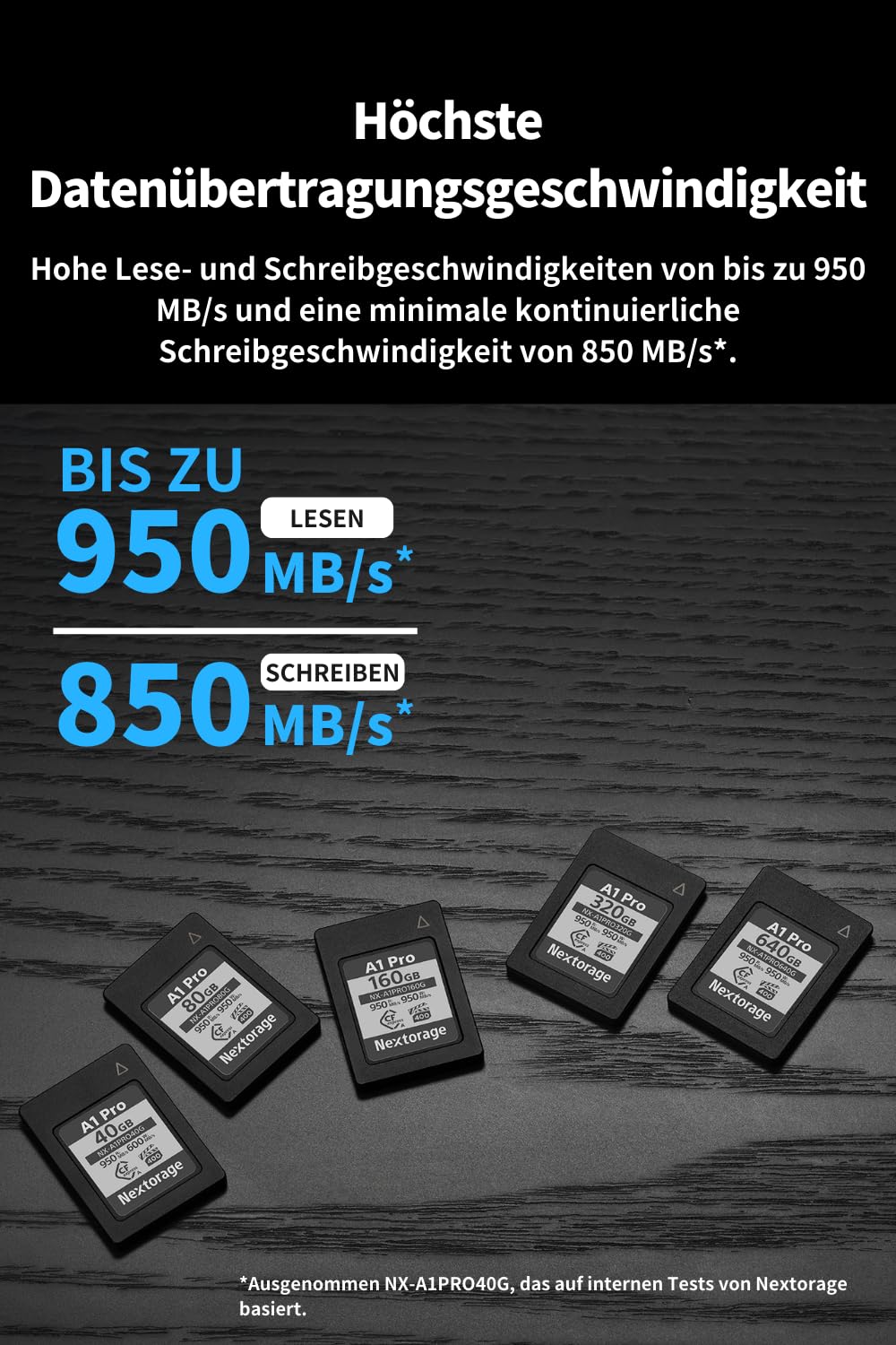 Nextorage Japanischer Hersteller CFexpress Typ A 160GB VPG400