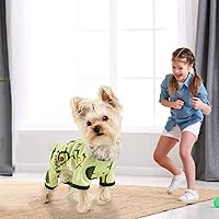 Vista 4 de Yikeyo - Pijamas para perros pequeños, suaves y delgados, ropa para gatos y perritos, ropa de verano para mascotas, lindas prendas para cachorros