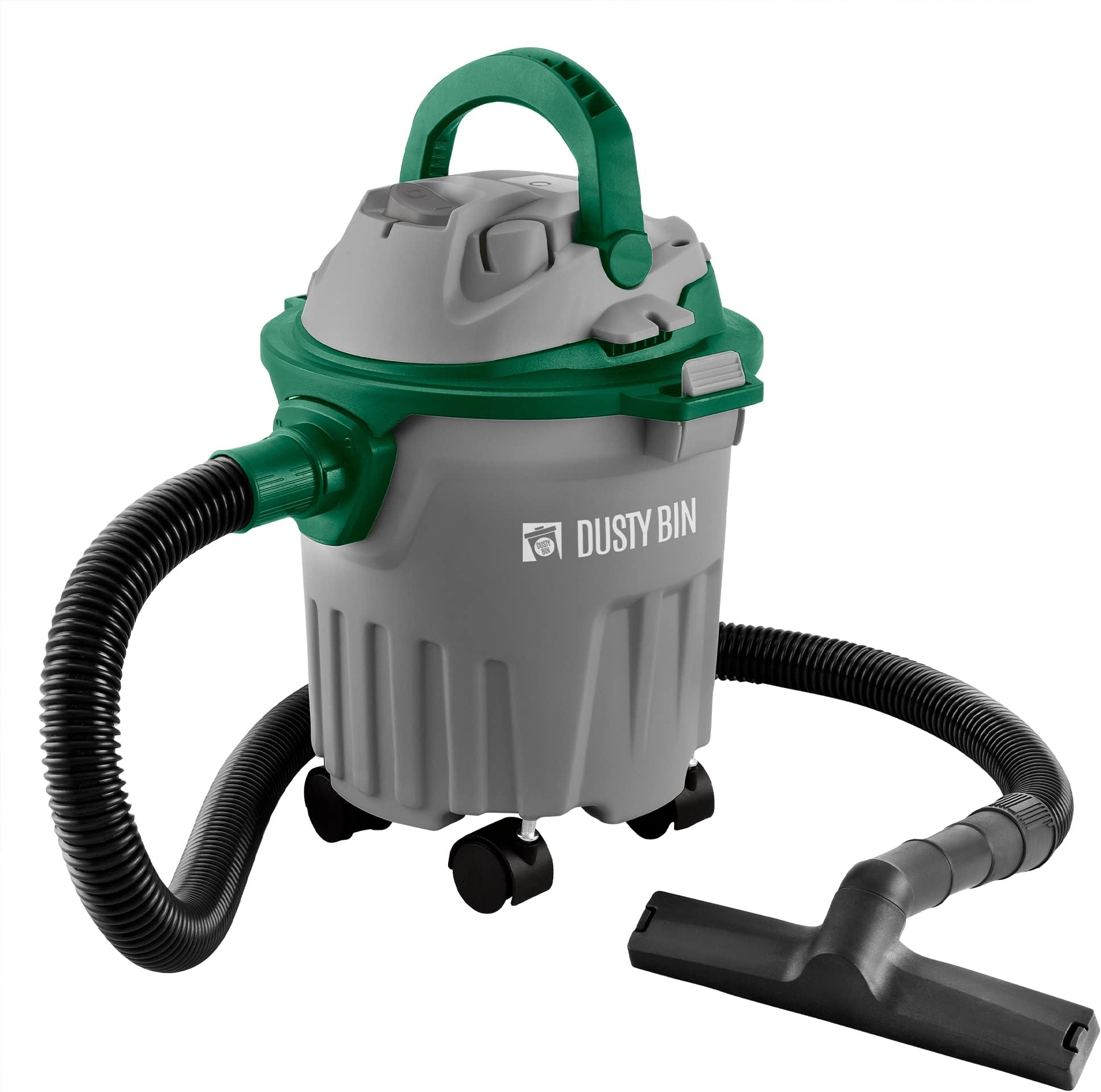 Dusty Bin DB-01 Wet and Dry Vacuum Cleaner, 3 in 1 Heavy Duty Vacuum Cleaner, Multi Surface Indoor, Workshops and Garage Vac with Blower, 1000w, 12L Tank