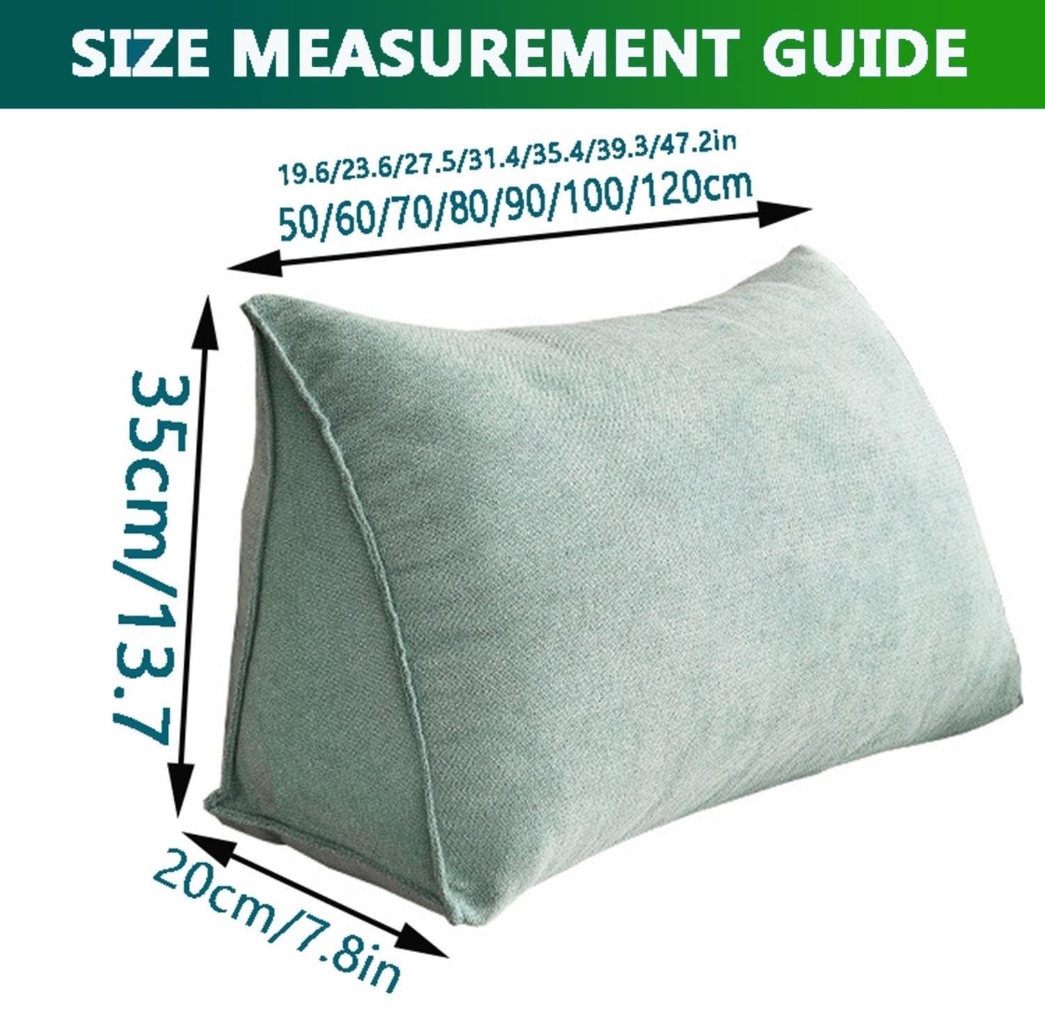 Almohada extraíble para cabecera de cama doble, cojín de lectura para sofá, soporte lumbar tapizado, respaldo cómodo para mesita de noche, 120 x 35 cm