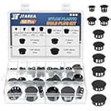 JTAREA 10Sizes Nylon Plastic Hole Plugs Kit 1/4